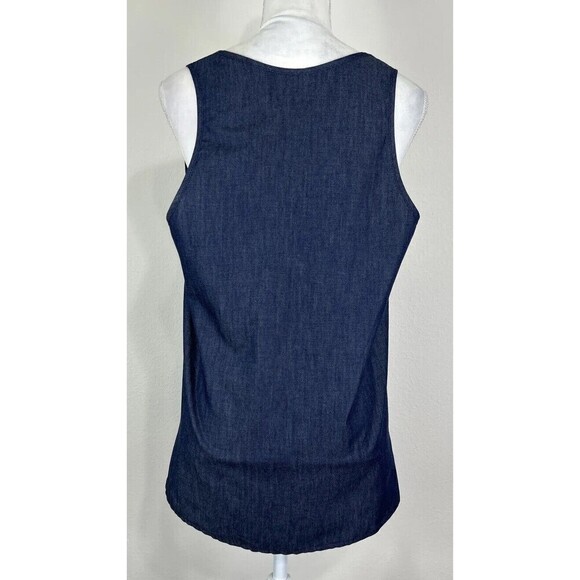 Make It Good Aztec Boho Print Navy Sleeveless Top/Tank Size Large - Picture 3 of 10